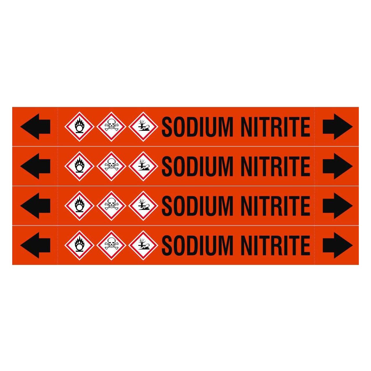Brady ASME - Rohrmarkierer - Sodium Nitrite (ASMEPM-26X230MM-SODIUM NITRITE)