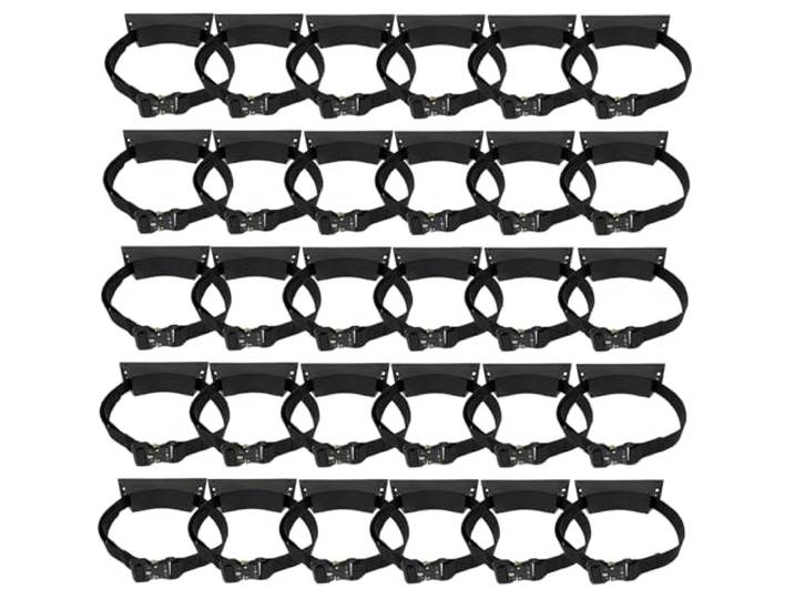 An der Wand montierter Flaschenhalter(Black,30pack)