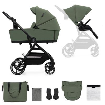 Kombi-Kinderwagen KINDERKRAFT "YOXI 2IN1", Kinder, mystic grün, Aluminium, Kinderwagen