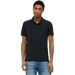 Mustang Poloshirt Palco schwarzes Baumwollhemd für Herren-L