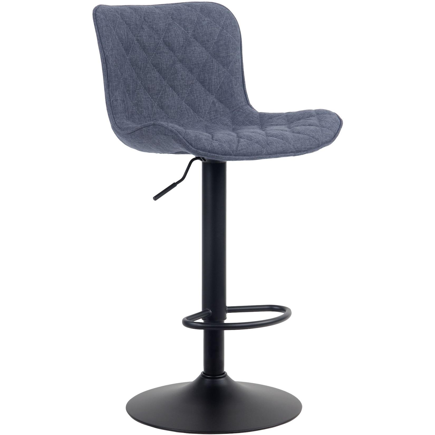 CLP Barhocker Emma Stoff Farbe: blau, Material: Stoff