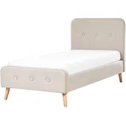 POLSTERBETT 90x200 cm Beige Rennes