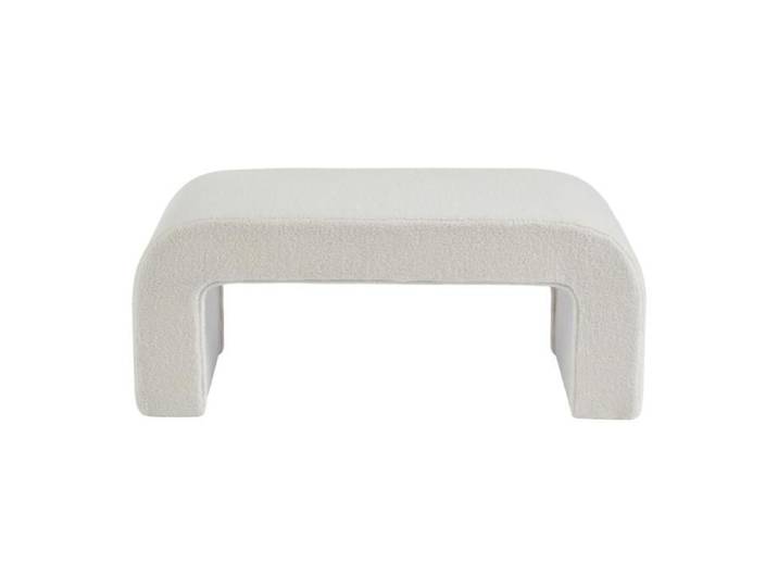 Banc en tissu bouclette - Blanc - CALVELO