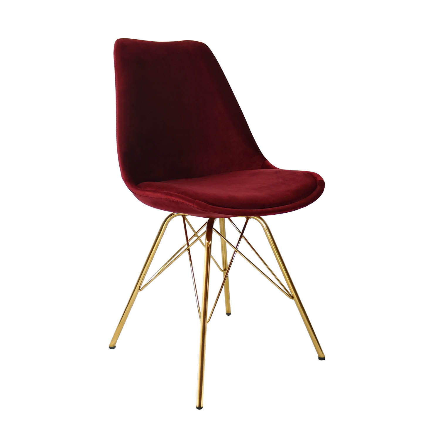 Kick kuipstoel Velvet Rood van Kick Collection
