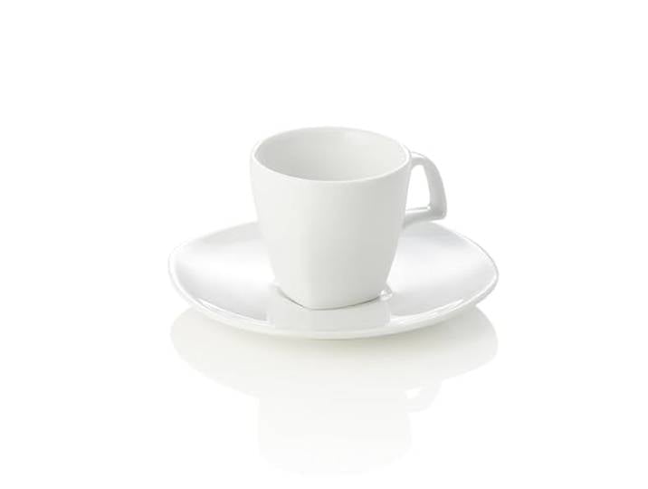 24x Espressotasse mit Untertasse Set, 80 ml, weiß, Porzellan