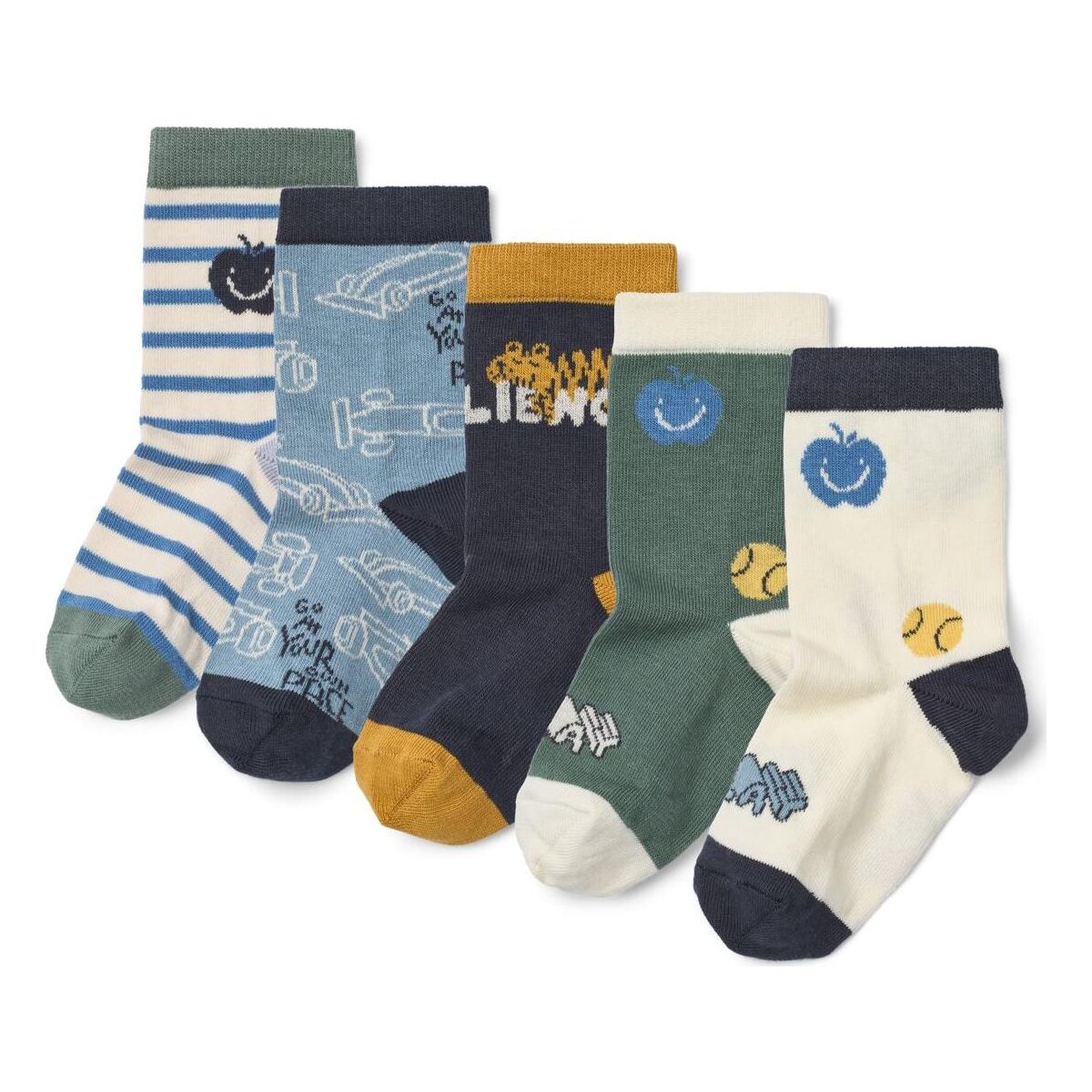 Liewood Silas Socks 5-Pack play mix (2863) 33/36 LW20952-2863-33/36-CU