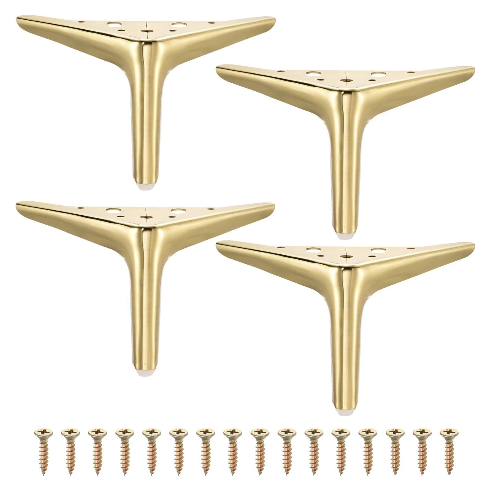 Omgoods 4 stuks metalen meubelpoot 12 cm - Verstevigde vervangingspoten voor meubels