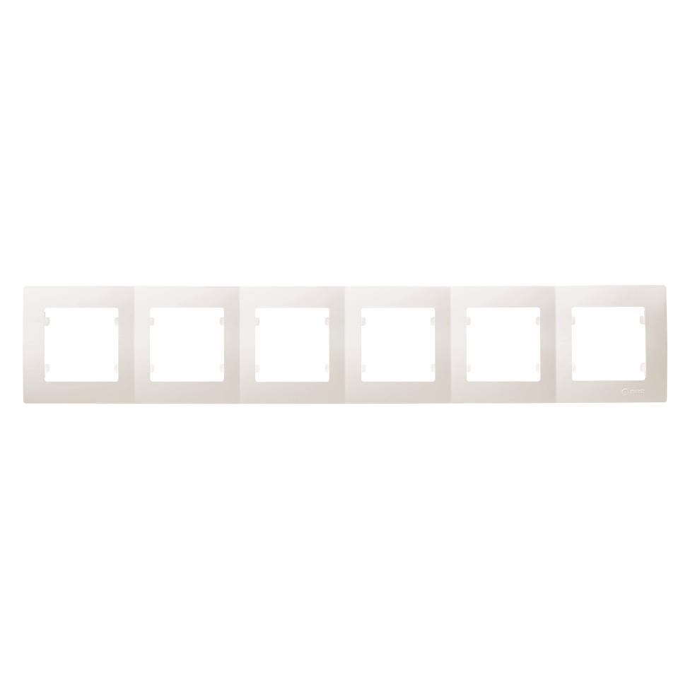 Makel Lilium Natural Kare 6-fach Rahmen horizontal weiss (47721547)
