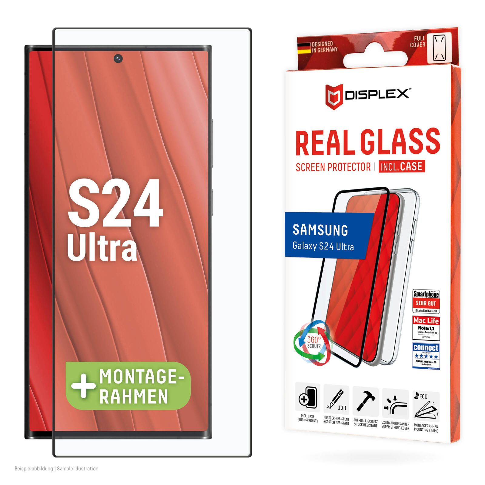 DISPLEX Real Glass + Case Samsung Galaxy S24 Ultra 01910