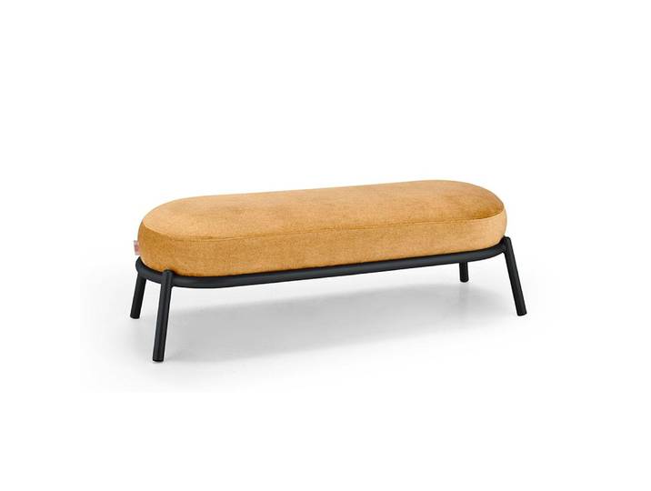 MEME DESIGN banc DROP (Cat. A - Couleur au choix - Tissu et métal RAL)