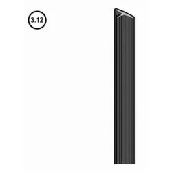 3.12 - Hörmann Führungsleiste oben N80/F80/EcoStar/Schlupftür-Tor, ab Serien-Nr. 99001 Ersatz für Deckleiste unten von innen gesehen links/rechts - Lieferung nur an deutsche Adressen ohne Inseln