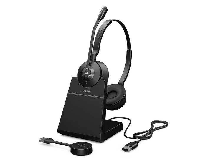 Jabra Engage 55 SE MS Duo Casque sans fil DECT + Dongle USB-A + Station de charge
