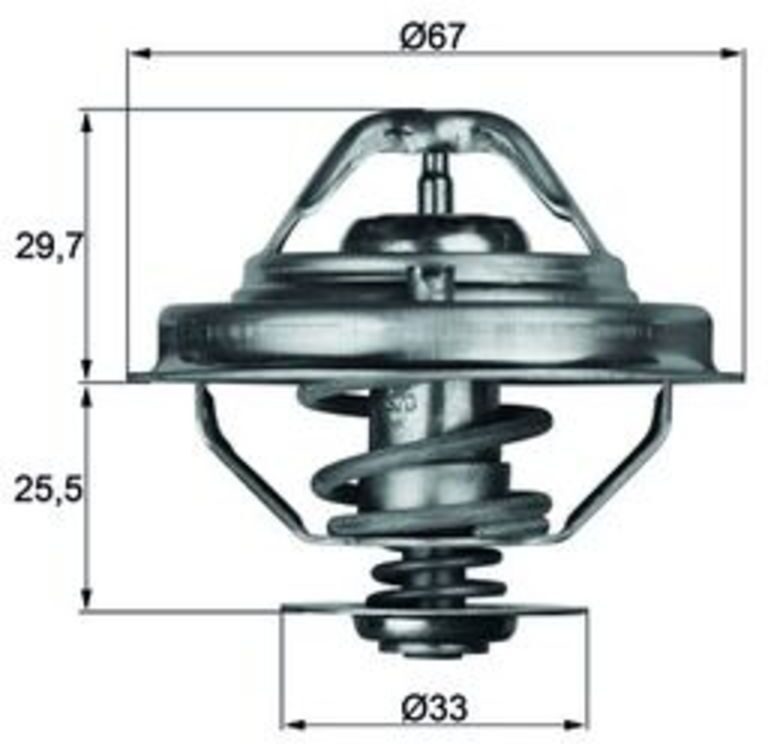 Thermostat, Kühlmittel MAHLE TX 38 80D