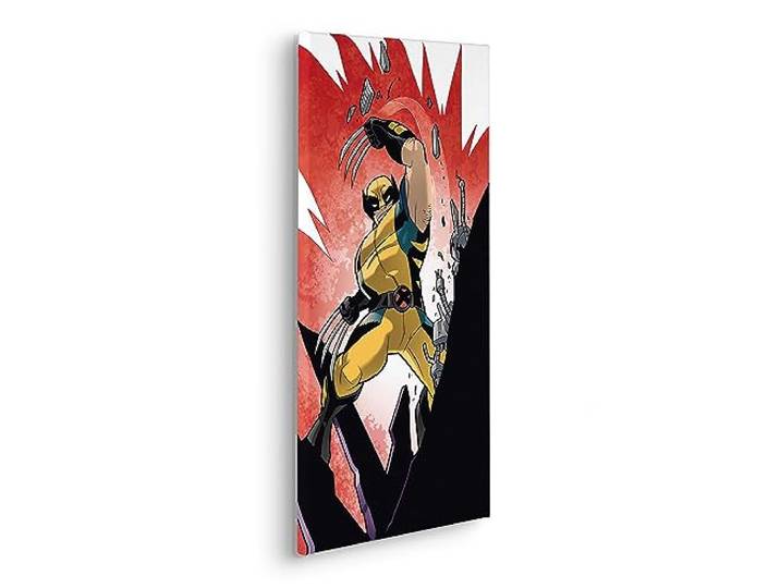 Komar Komar Keilrahmenbild - X-Men Wolverine Slit - Größe 30 x 60 cm - Kinderzimmerbild, Wandbild, Kinderzimmer