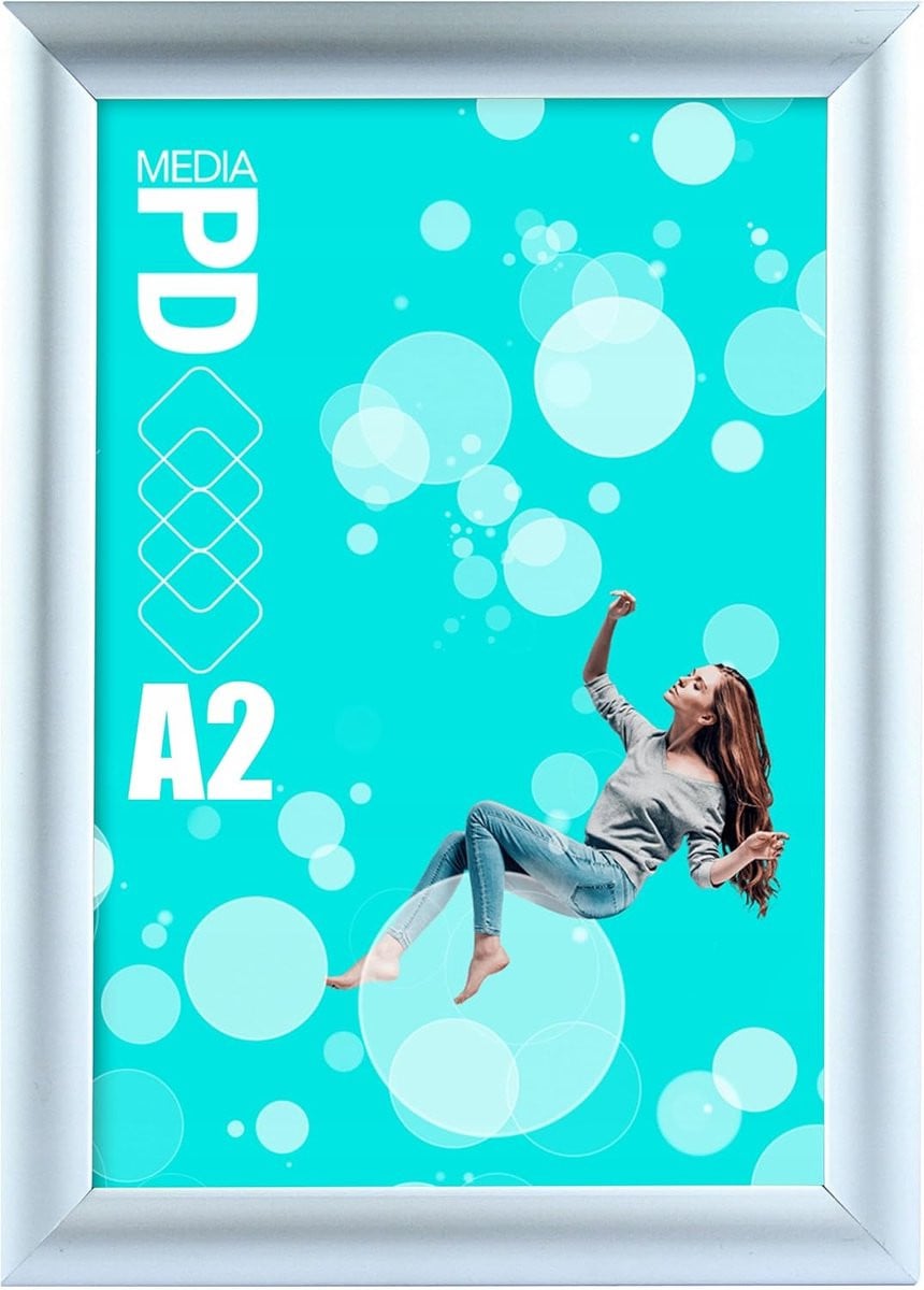 Aluminium Fotolijst Klikframe A2 Formaat - Zilver - UV-bestendig