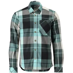 MASCOT Herren Langarmhemd CUSTOMIZED Waldgrün-kariert 4XL - 22904-446-399-4XL - Waldgrün-kariert