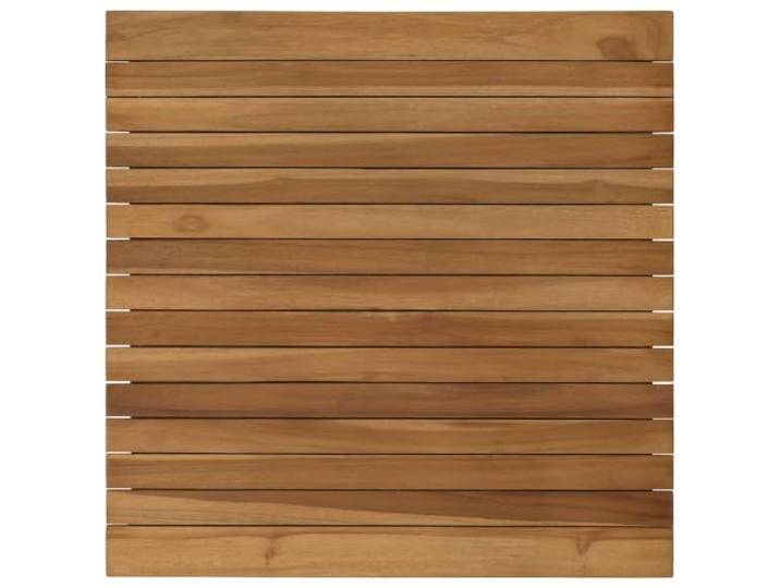 XHNIFBN Tischplatte Quadratisch 60 x 60 x 3,5 cm Massives Teakholz Natur Robustes Echtholz-Design fuer Garten, Terrasse, Balkon und Wohnzimmer. Sofort einsatzbereit ohne vorherige Montage.