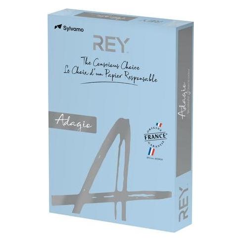 Rey Farbiges Papier A3 Adagio 80 g/m² 500 Blatt Blau (A3, 80 g/m²) (ADAGI080X967)