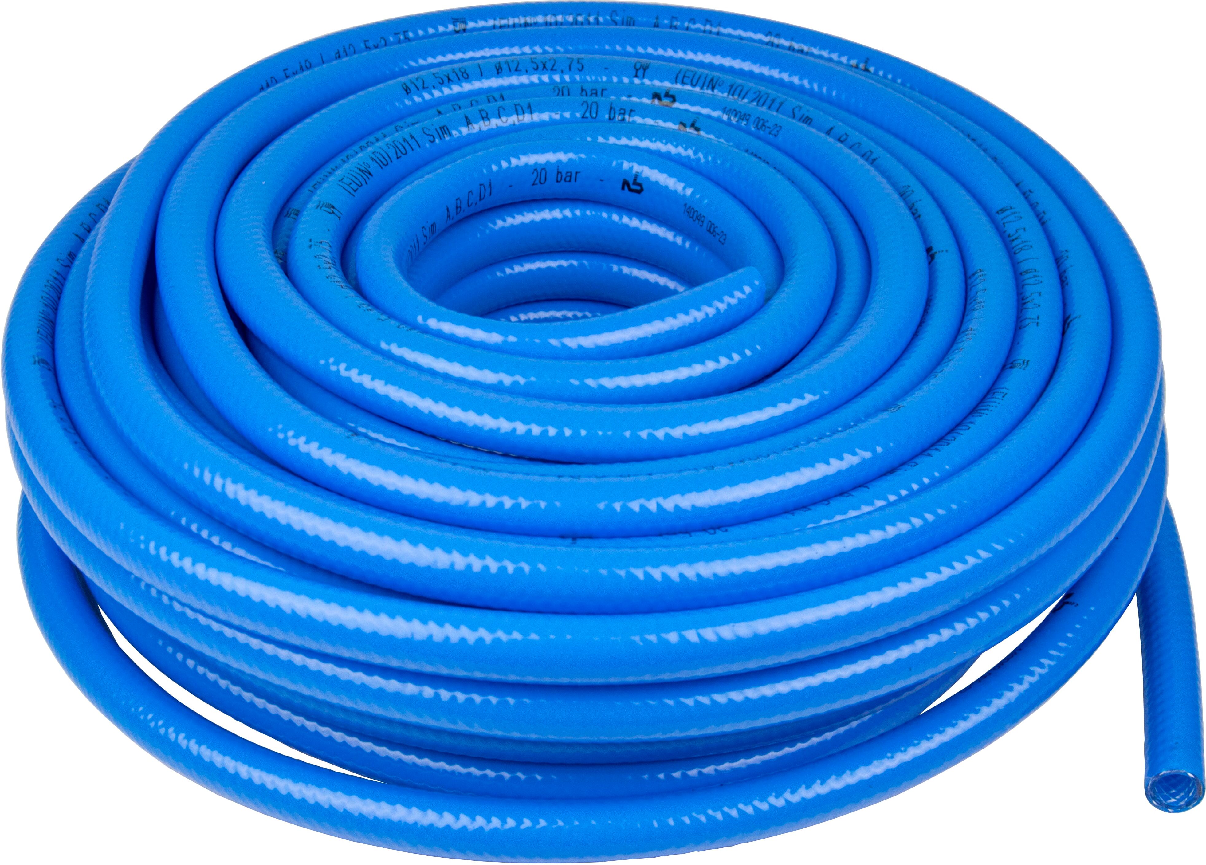 Hamilton Gas Products Ltd 10mm ID x 30m Blue Reinforced PVC Hose – Non-Toxic Cold Water
