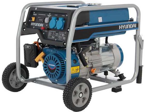 Generatore di corrente 3,0 kW monofase a benzina Hyundai Dynamic HY4000E carrellato