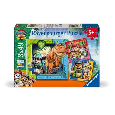 Kinderpuzzle 3x49 Teile - Paw Patrol 3 Dino Movie