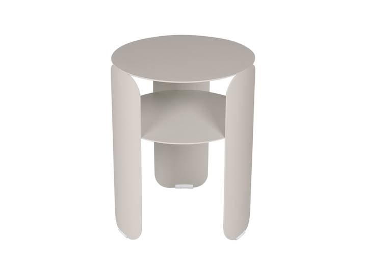 Beistelltisch, Aluminium, Ø 35 cm, Höhenverstellbar, Modern, Fermob