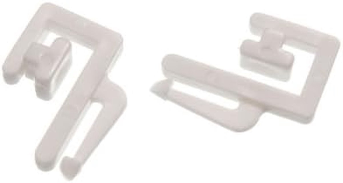 48 stuks Gordijn Haken Wit - Veelzijdige Gordijn Accessoires voor het Ophangen van Gordijnen