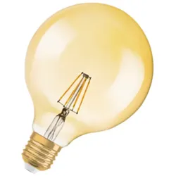 Osram goldene LED Globelampe Ø125mm Vintage 7W (51W) E27 824 300° NODIM