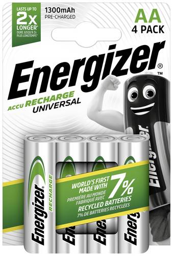 Energizer Universal HR06 Mignon (AA)-Akku NiMH 1300 mAh 1.2V 4St.