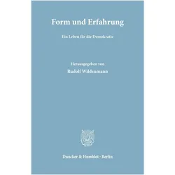 Form und Erfahrung., Fachbücher von Rudolf Wildenmann