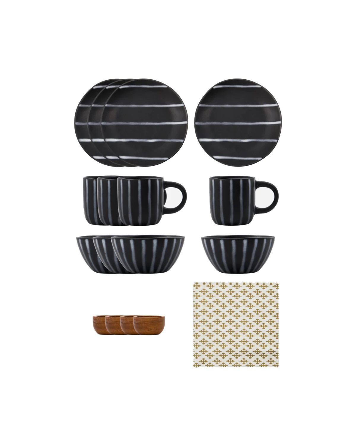 House Doctor Line brunch servies set van 16 stuks