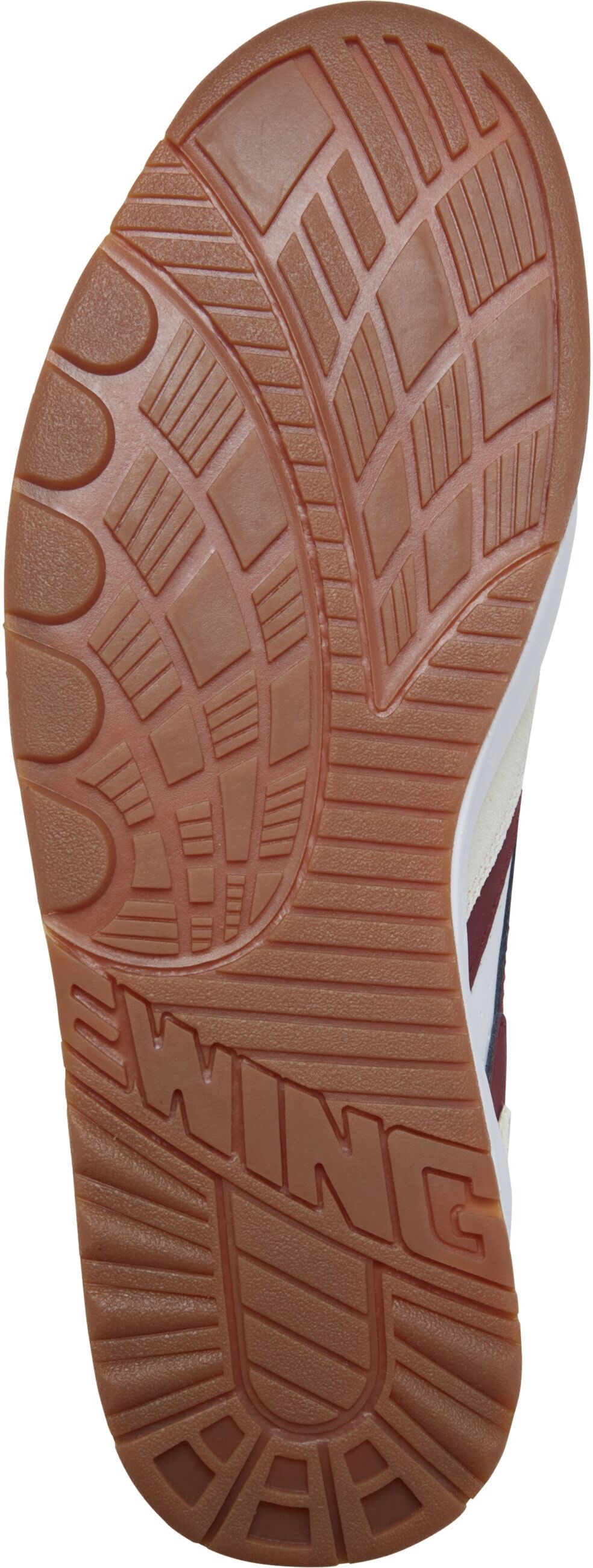 Trainingsschuh EWING "Ewing EWING SPORT LITE LOW", Damen, Gr. 9.5, weiß (cabernet, antique weiß, weiß, gum), Leder, Schuhe
