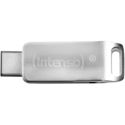 Intenso cMobile Line 128GB USB Stick 3.0 Type C (128 GB, USB-A, USB-C), USB Stick, Silber