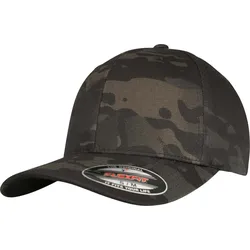 FLEXFIT Unisex 6-Panel Kappe Multicam Klassische Cap 6277MC black multicam S/M