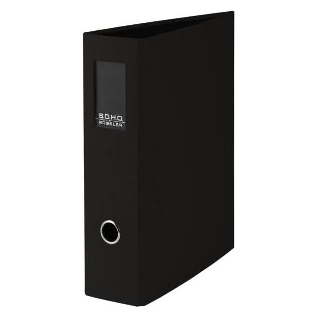 Rössler Ordner Soho schwarz (A4, 80 mm, 1 Stk.) (1317452709)