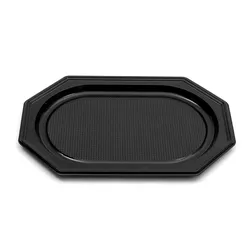 10 Catering- Trays schwarz, 550 x 360 x 30 mm, 1167, C
