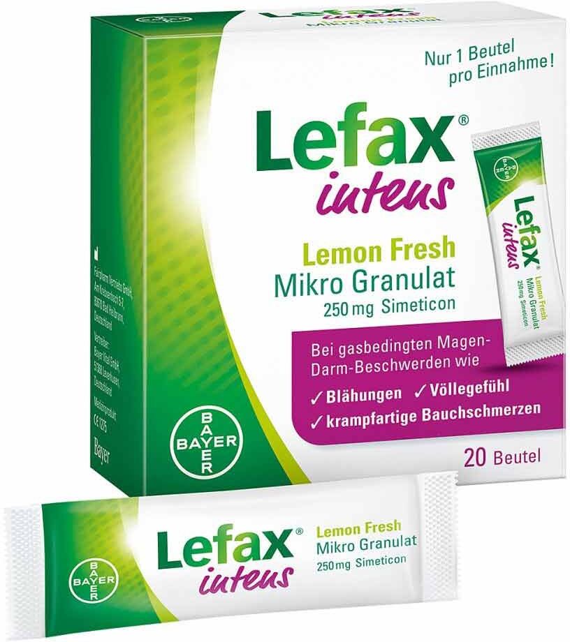 Lefax intens Lemon Fresh Mikro Granulat 250 mg Sim. 20stk