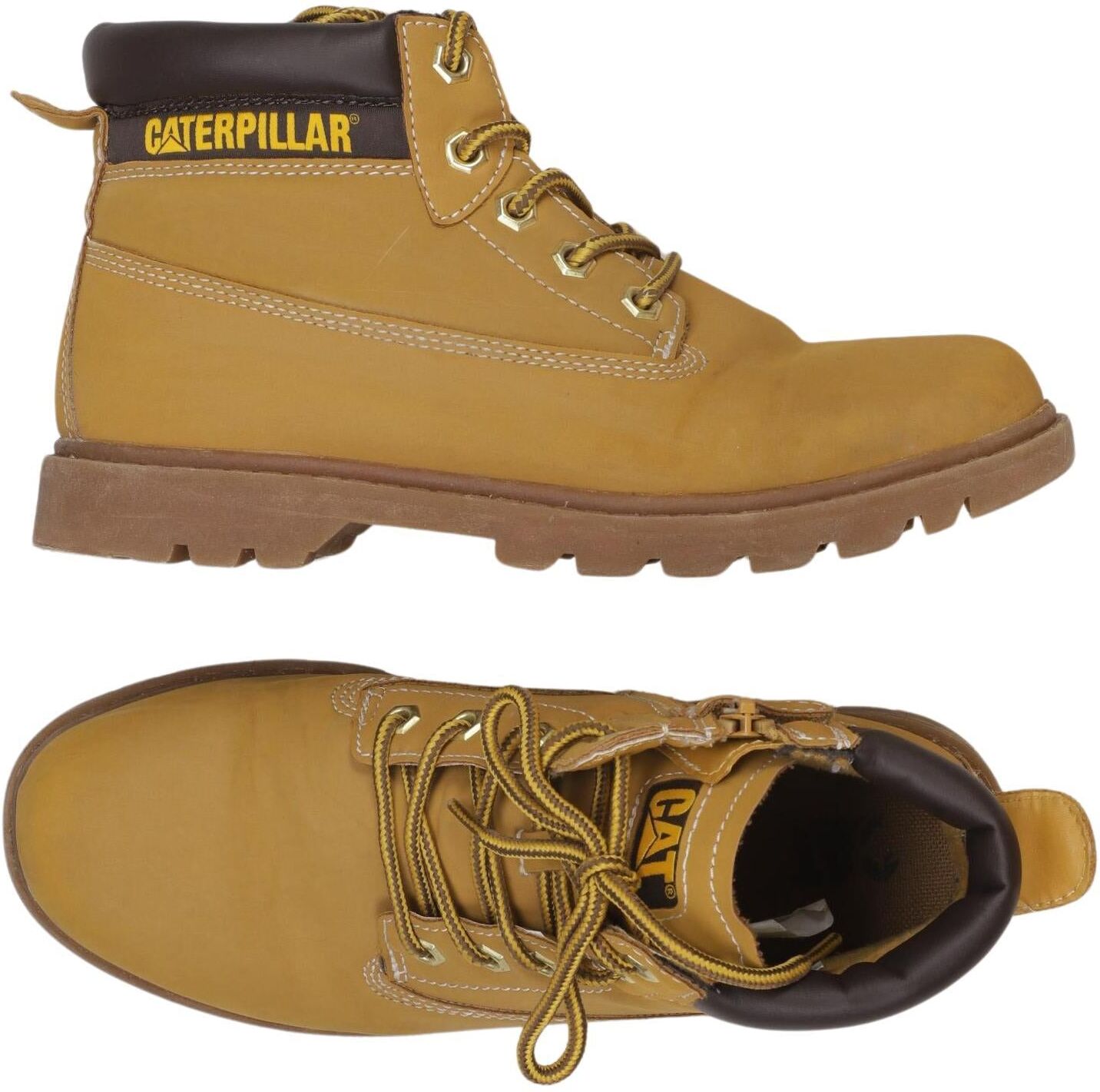 CAT by Caterpillar Herren Stiefel, Braun, Gr. EU 38, Kunstleder - Second Hand