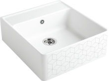Villeroy & Boch 632061M1 Spülstein Einzelbecken Mosaïque Keramikspüle Handbetätigung Spülstein 60 cm Unterschrank
