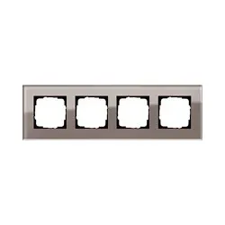GIRA Abdeckrahmen 4-fach - Esprit (Glas Umbra)