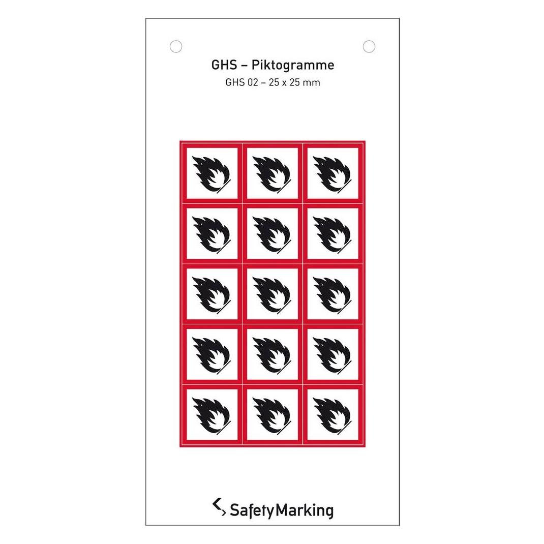 SafetyMarking GHSGefahrenpiktogramm Symbol 02 Flamme 2. (30.3551.02)