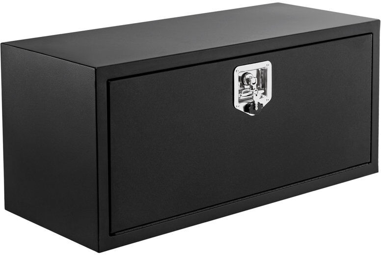 WFX Utility Heavy-Duty Steel Underbody Truck Tool Box with T-Handle Lock, Waterproof Metal Storage Chest for Pickup, Flatbed, Van and RV Black 40.64cm H X 60.96cm W X 35.56cm D