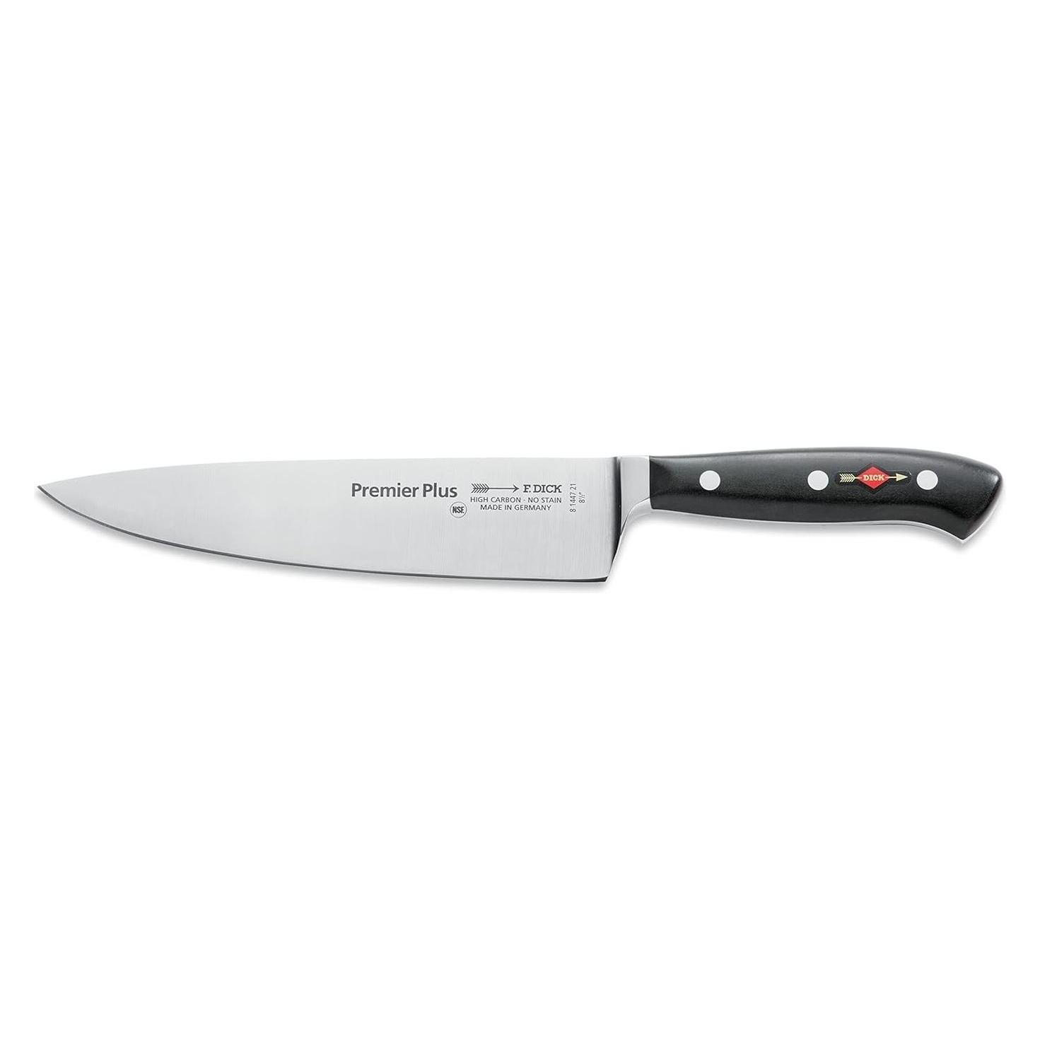 F. Dick Premier Plus Messerset 2 teilig (Kochmesser 21 cm, Officemesser 12 cm, X50CrMoV15 Stahl, nic (21 cm, 2x) (81096000)