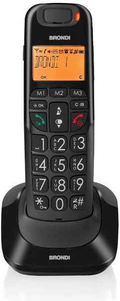 Cordless Brondi 10276030 BRAVO Bright Black