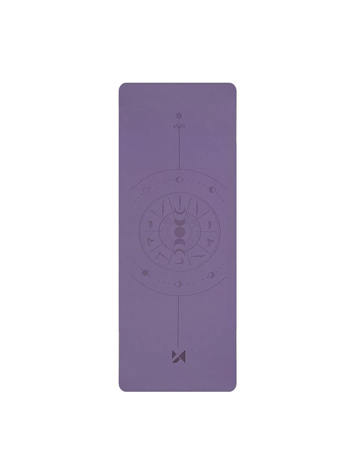 Wozinsky WNSP-NKP Exercise Mat 183 x 61 x 0.5 cm for yoga and gymnastics made of natural rubber - purple