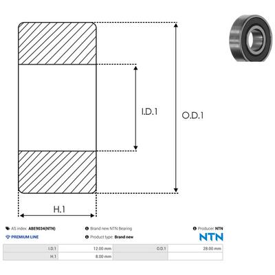 AS-PL Lager abe9034ntn für NISSAN
