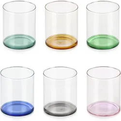 Konfekt 6 Ichendorf Milano Fondale Becher aus Borosilikatglas, 35 cl Farblich sortiert