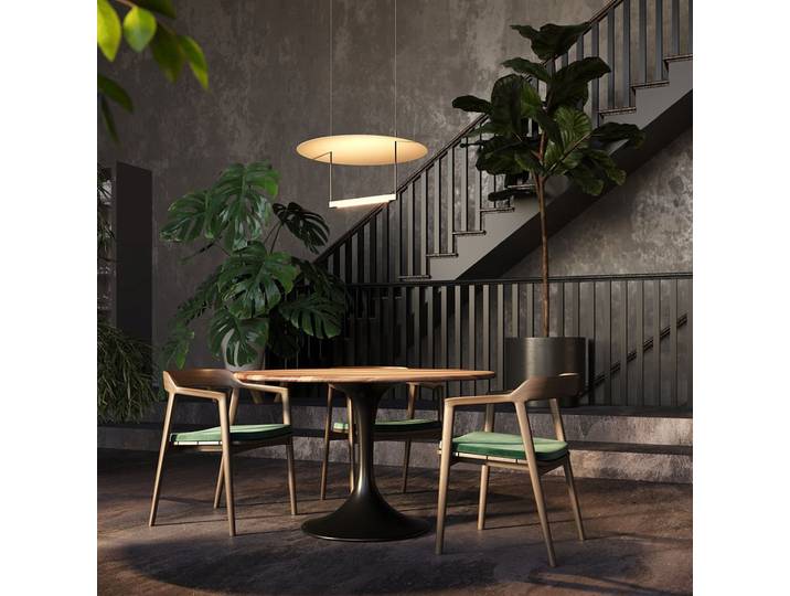 Suspension LED design - abat-jour disque 334 cm AVON