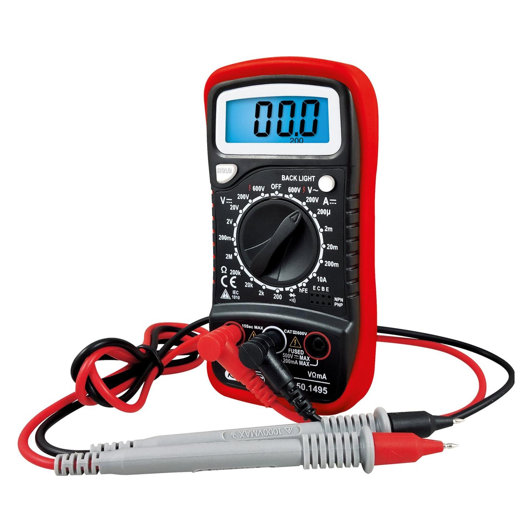 KS Tools Digital Multimeter inkl. Prüfspitzen (Hand-Multimeter) (150.1495)
