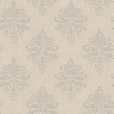 Galerie Wallcoverings Palazzo 2 Collection Medallion Damask Vinyl on Non-woven Wallpaper Roll
